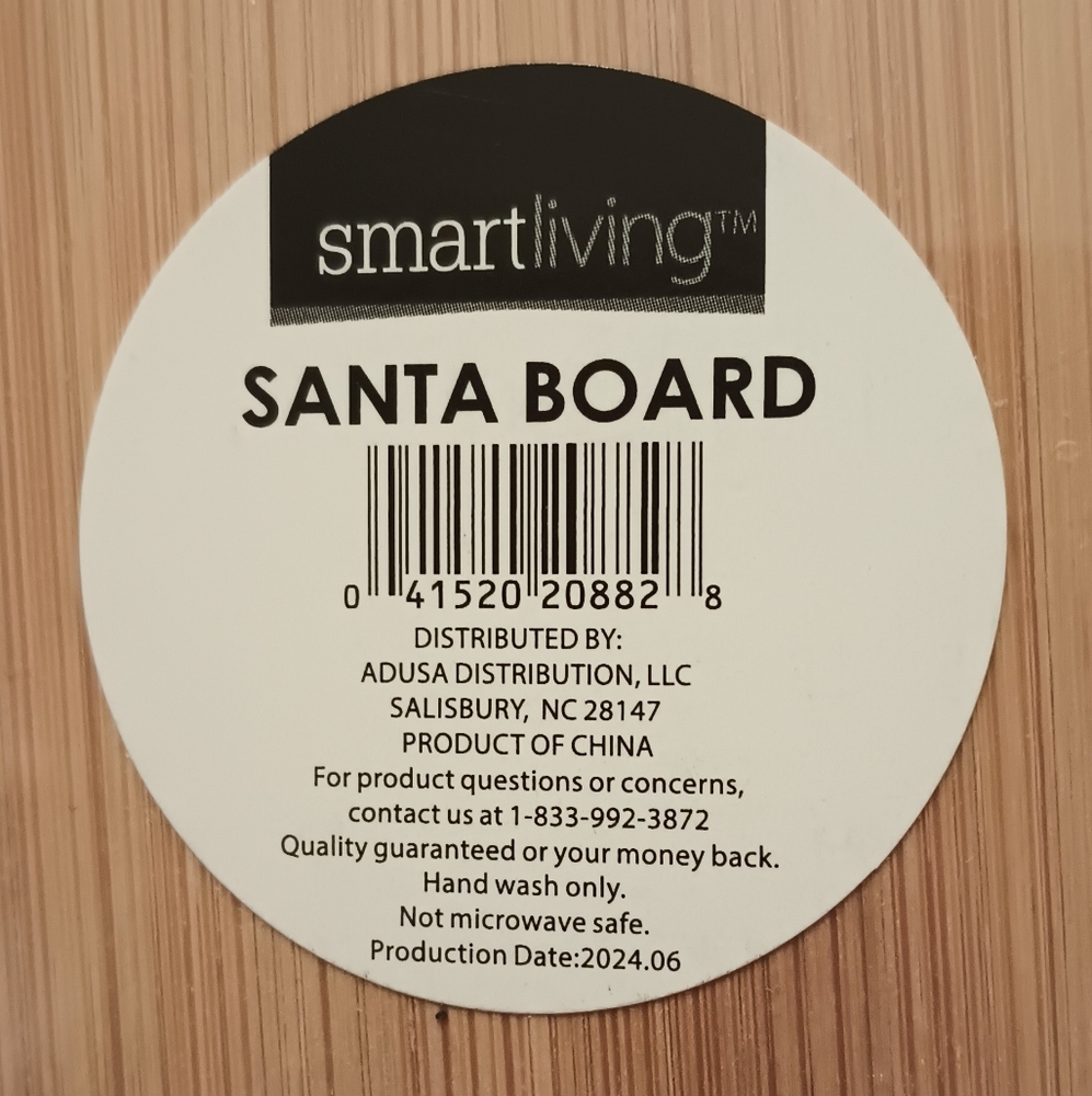 Wooden Santa Board NWT - Picture 3 of 7